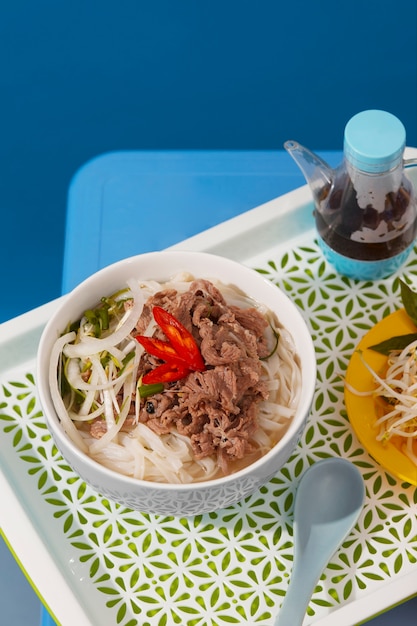 Kostenloses Foto leckeres essen von oben auf dem tisch