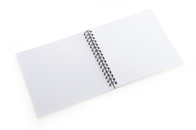 Leere offene Notebook