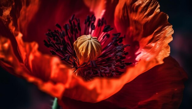 Leuchtende Hibiskusblüten strahlen Schönheit in der Natur aus, die von KI generiert wird