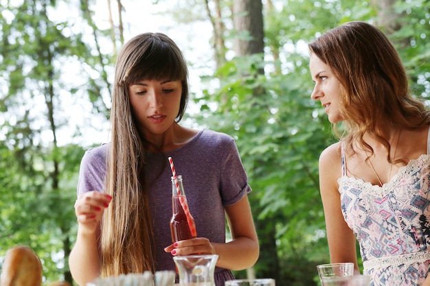 Leute auf dem Picknick