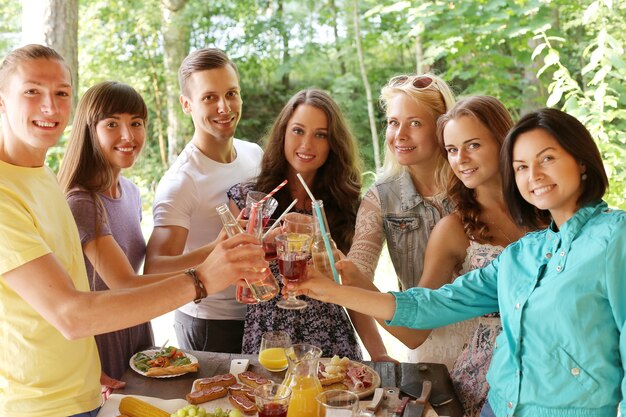 Leute auf dem Picknick