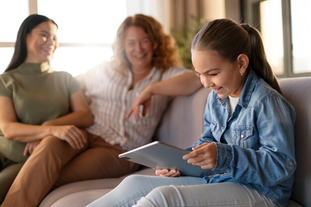 Lgtbiq-Familie genießt das gemeinsame Leben