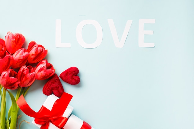 Liebesschreiben und Valentinstag Geschenke