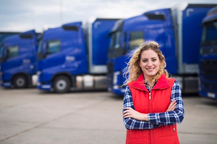 Kostenlose Foto lkw-fahrer beruf