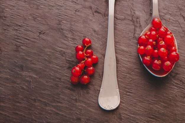 Löffel mit Beeren