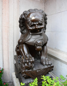Löwe statue alte chinesische traditionelle künste
