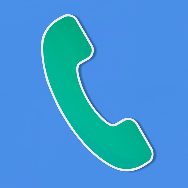 Logo einer Telefonvektorillustration