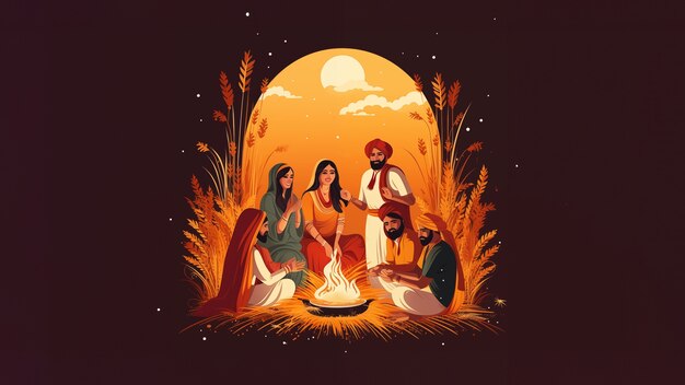 Lohri-Feiern in Indien