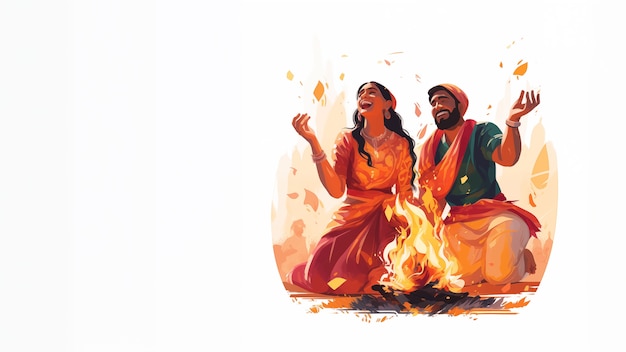 Lohri-Feiern in Indien