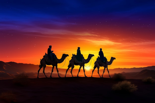 Los reyes magos epiphany Zeichentrickfilm-Illustration