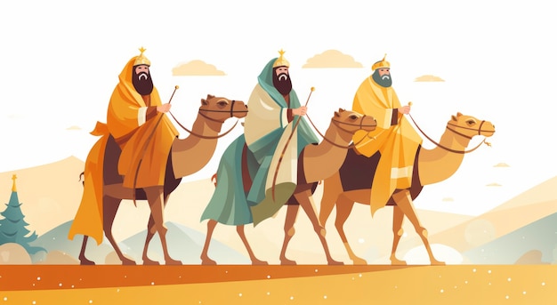 Los reyes magos epiphany Zeichentrickfilm-Illustration