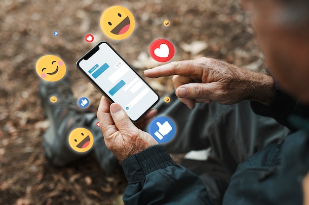 Älterer Mann erhält positive Reaktionen von Social Media