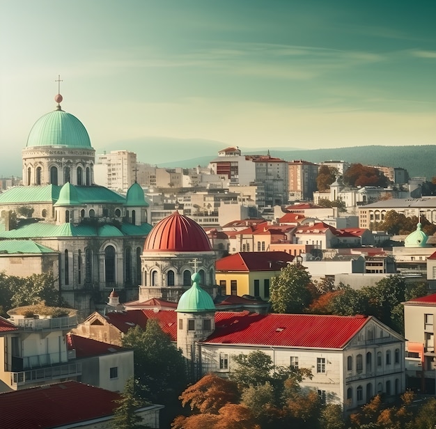 Kostenloses Foto luftaufnahme der stadt