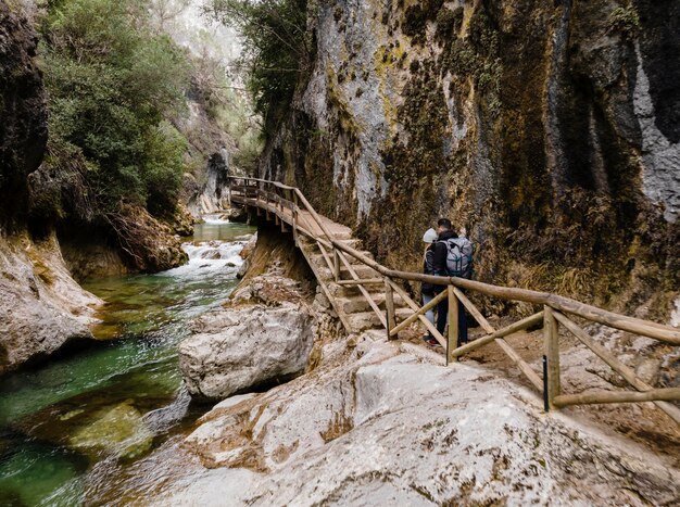 Luftbildansicht des Wasserfalls