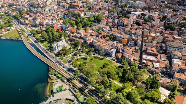 Kostenloses Foto luftdrohnenansicht von istanbul türkei