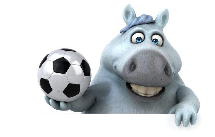 Kostenlose Foto lustige pferd 3d illustration