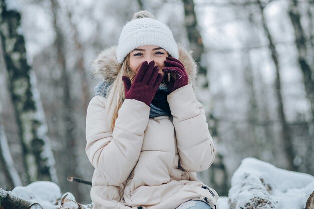 Mädchen im Winter