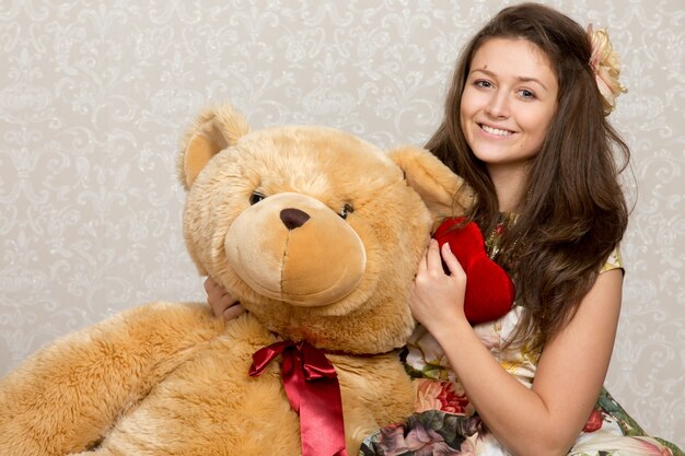 Mädchen mit Teddybären