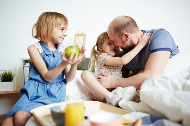 Mädchen mit Vater