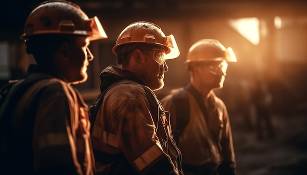 Beamte beim Aufdecken von Schwarzarbeit auf einer Baustelle