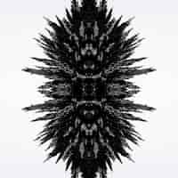 Kostenloses Foto magnetisches metallisches rasierdesign des kaleidoskops lokalisiert auf weißem hintergrund