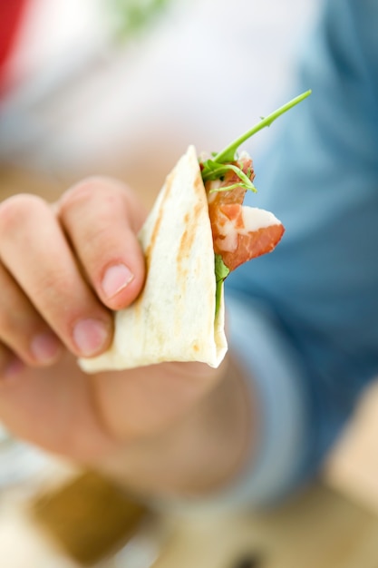 Mahlzeit Fisch vorbereitet Asien Japan