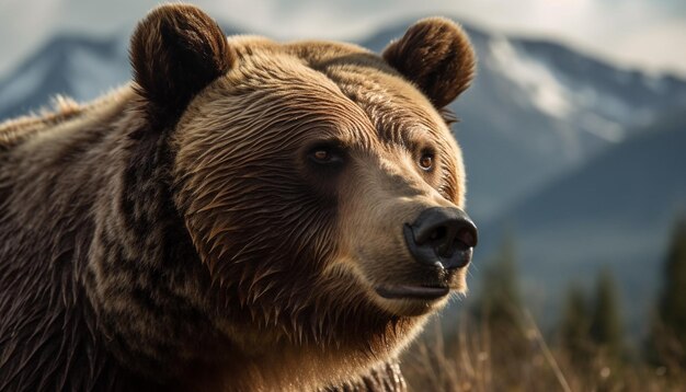 Majestätische arktische Säugetierstärke in der Schönheit der Wildnis, generiert durch KI