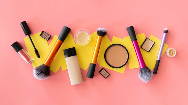 Make-up Beauty-Produkte ausgerichtet