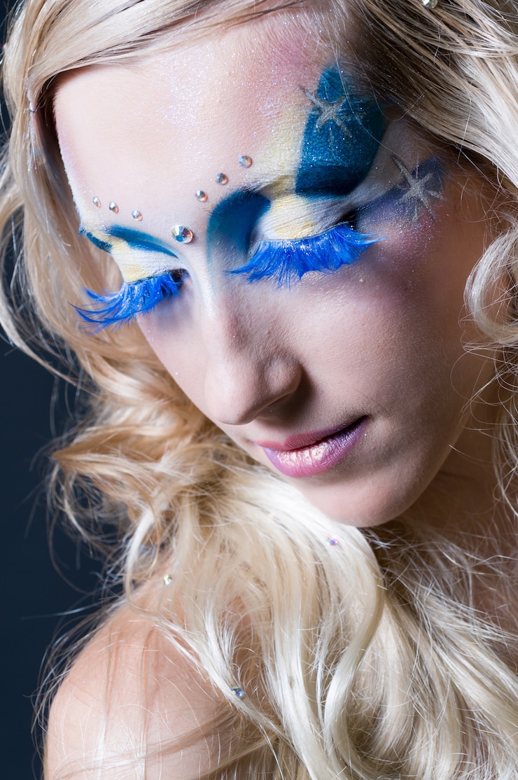 Kostenlose Foto make-up und haarkünstler wettbewerb