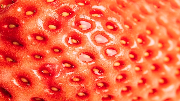 Makro Erdbeer Textur