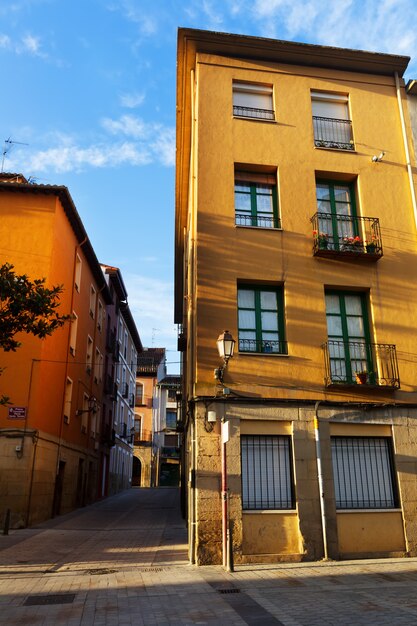 Malerische Straße in der alten Stadt. Logroño