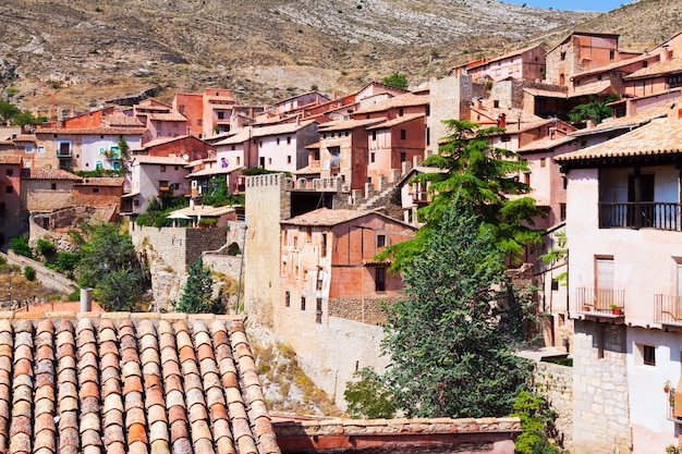 malerische Wohnhäuser in Albarracin
