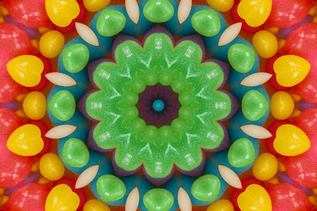 Mandala-Grafik Bunter Musterhintergrund