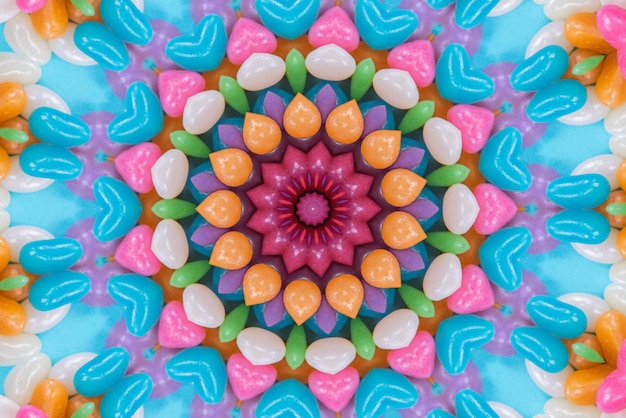 Mandalagrafik Bunter Musterhintergrund 3D