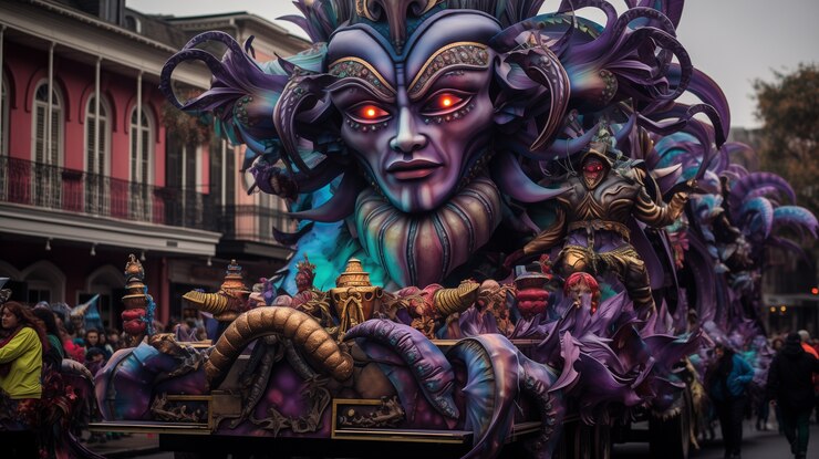 Kostenlose Foto mardi gras-feiern in new orleans
