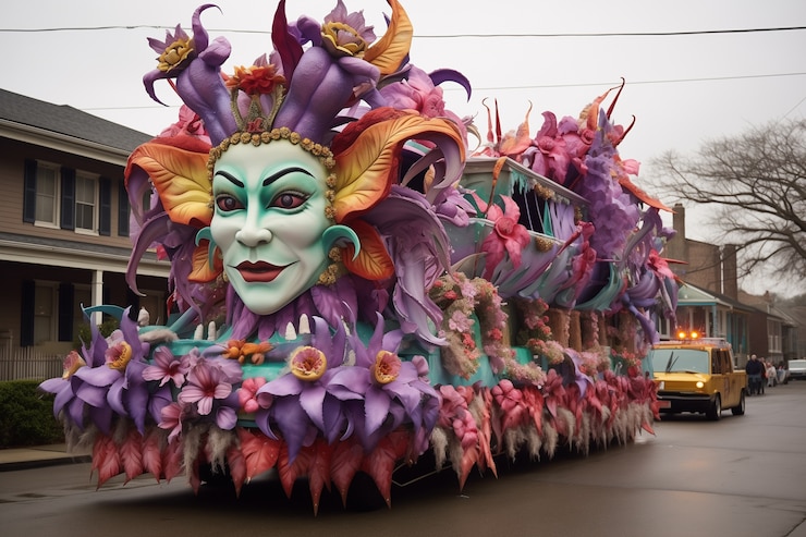 Kostenlose Foto mardi gras-feiern in new orleans