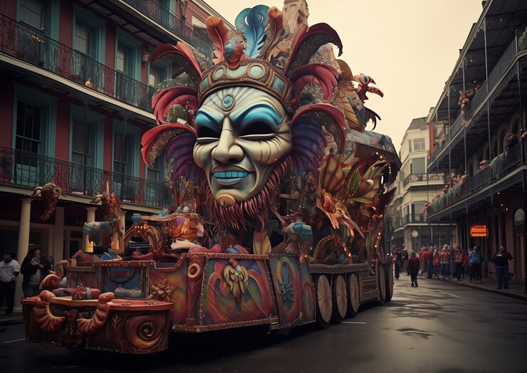 Kostenlose Foto mardi gras-feiern in new orleans