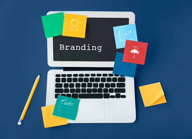 Marketing Branding Kreativität Geschäftswerte