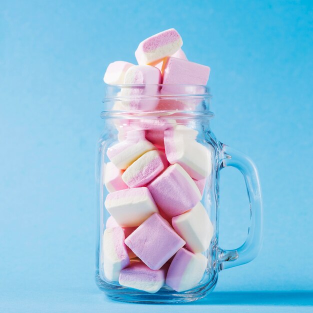 Marshmallows im Glas