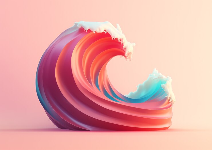 Kostenlose Foto meereslandschaft in 3d