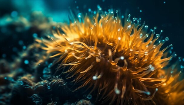 Kostenloses Foto mehrfarbige fische schwimmen in einem von ki erzeugten unterwasserkorallenriff