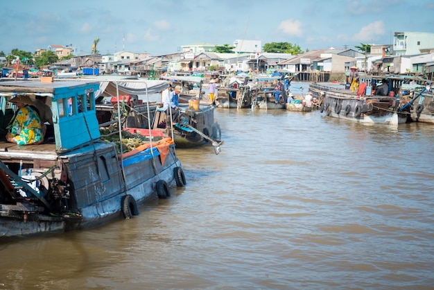 Mekong schwimmenden Markt