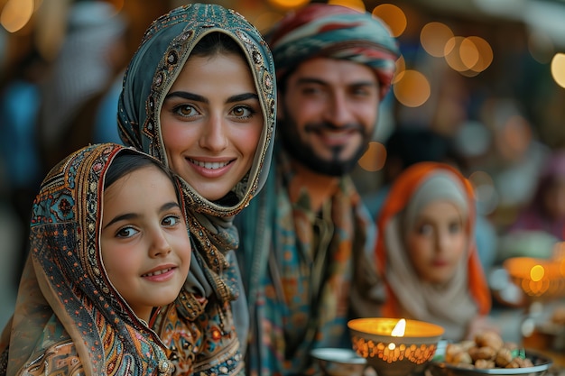 Kostenloses Foto menschen, die den ramadan zusammen feiern