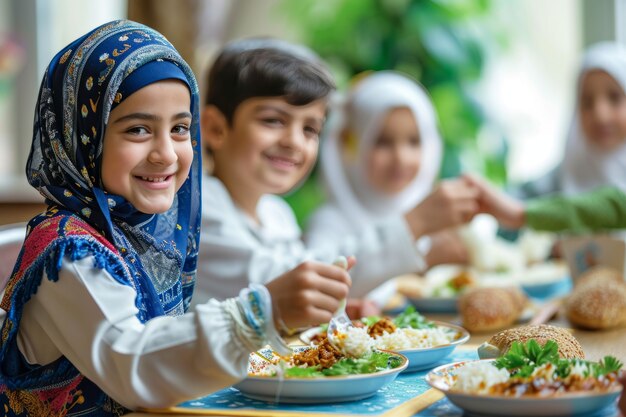 Menschen feiern den Ramadan