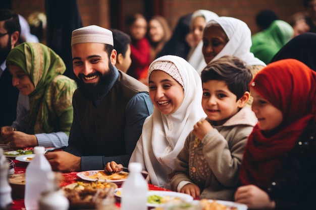 Kostenloses Foto menschen feiern den ramadan