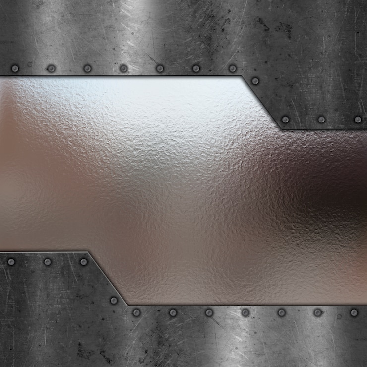 Kostenlose Foto metallic-hintergrund mit chrom