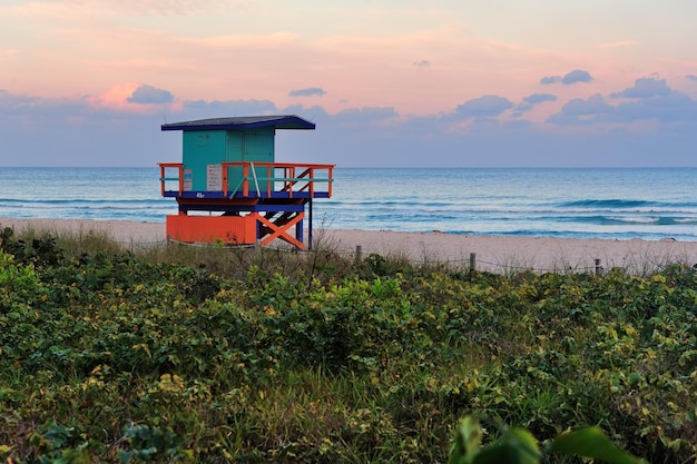 Kostenloses Foto miami south beach-sonnenuntergang