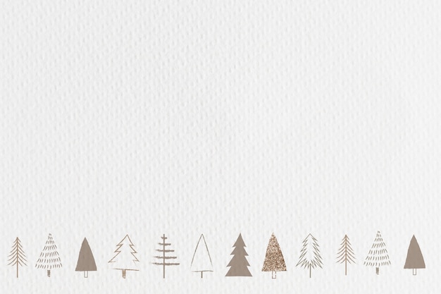 Minimaler goldener Weihnachtsbaum-Social-Media-Bannerhintergrund mit Textraum