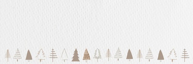 Minimales goldenes Weihnachts-Social-Media-Banner mit Designraum