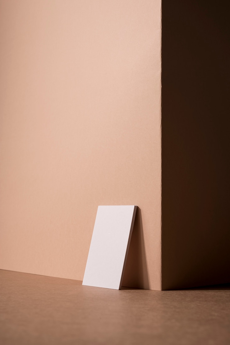 Kostenlose Foto minimalistische visitenkarte des briefpapiergeschäfts
